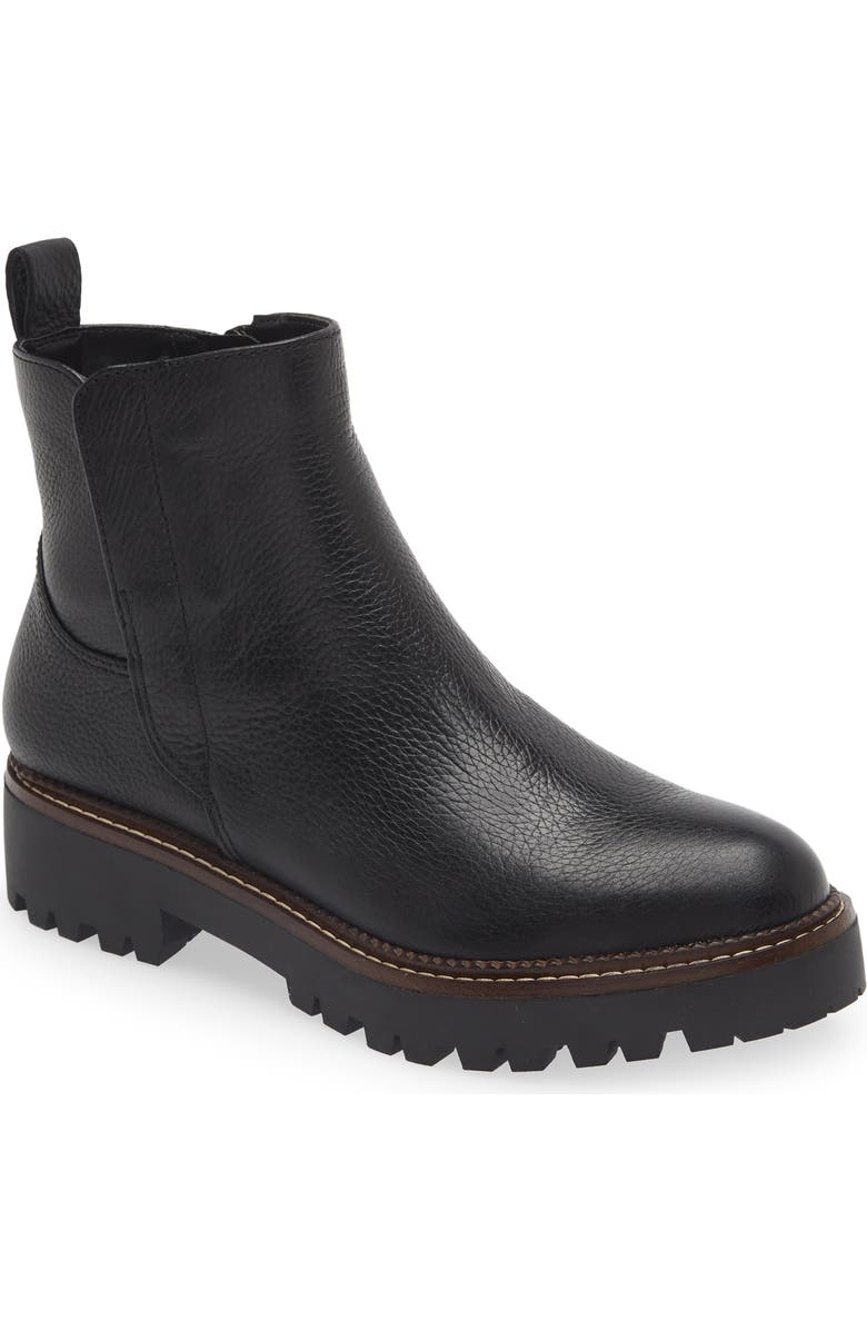 Nordstrom Miller 2 Water Resistant Boot, Main, color, Black Pebbled