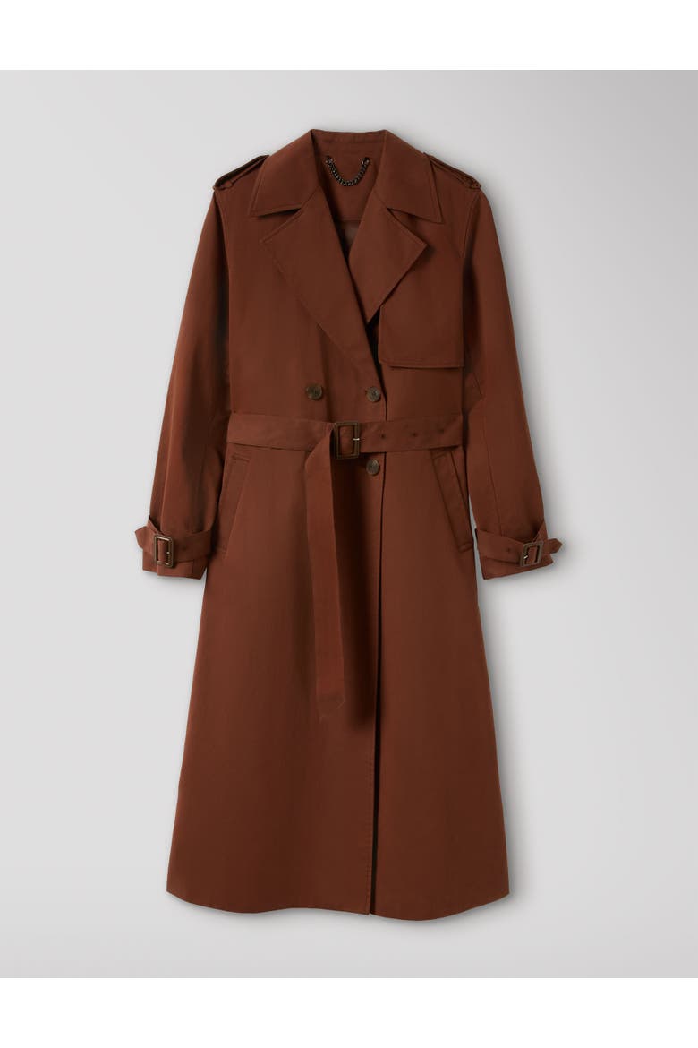 Valentina Trench Coat, Alternate, color, Brown
