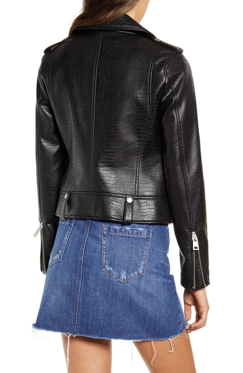 Levi's <sup>®</sup> Faux Leather Moto Jacket, Alternate, color,