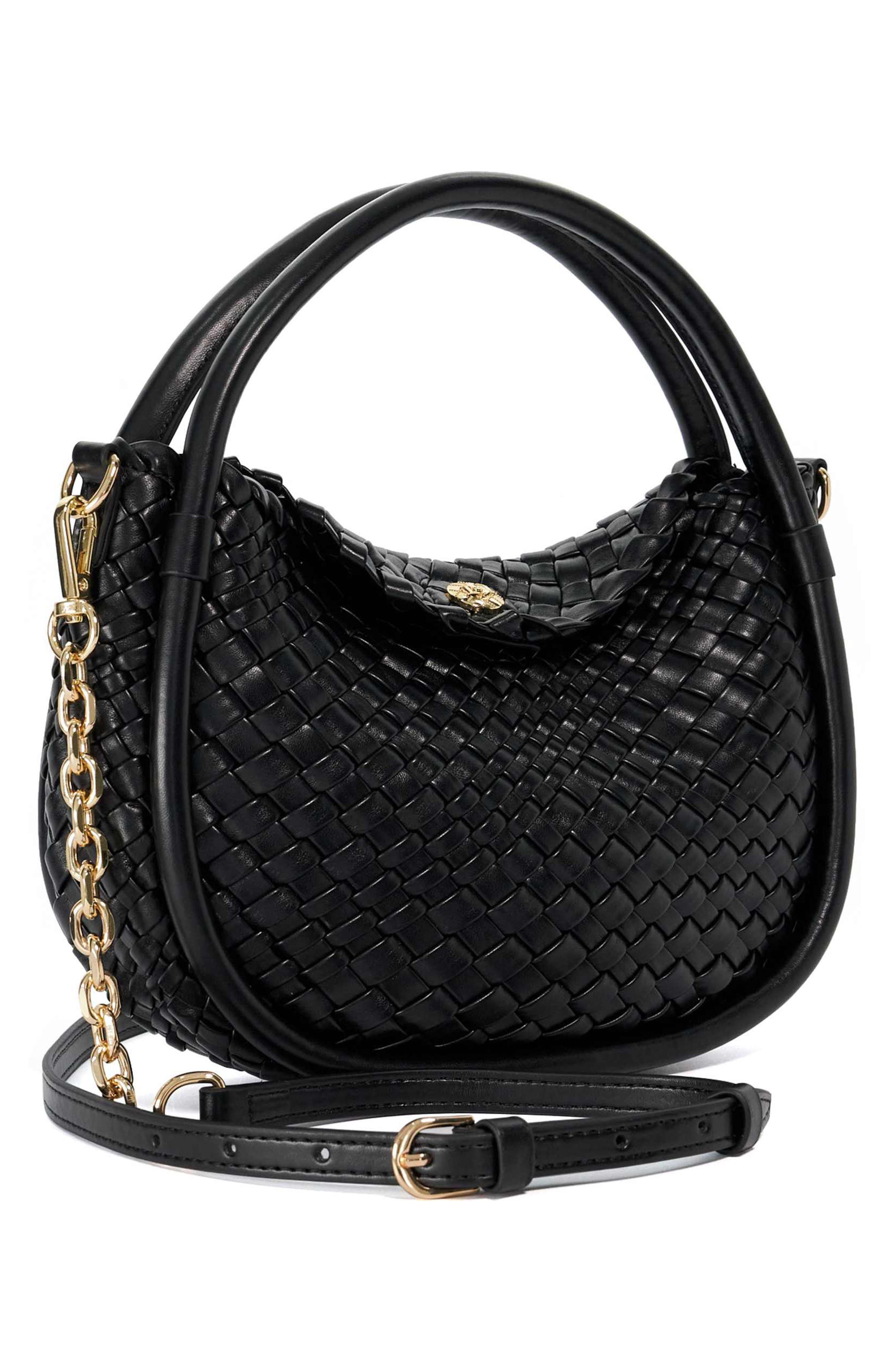 Dune London Dinideliberate Top Handle Bag, Alternate, color, Black