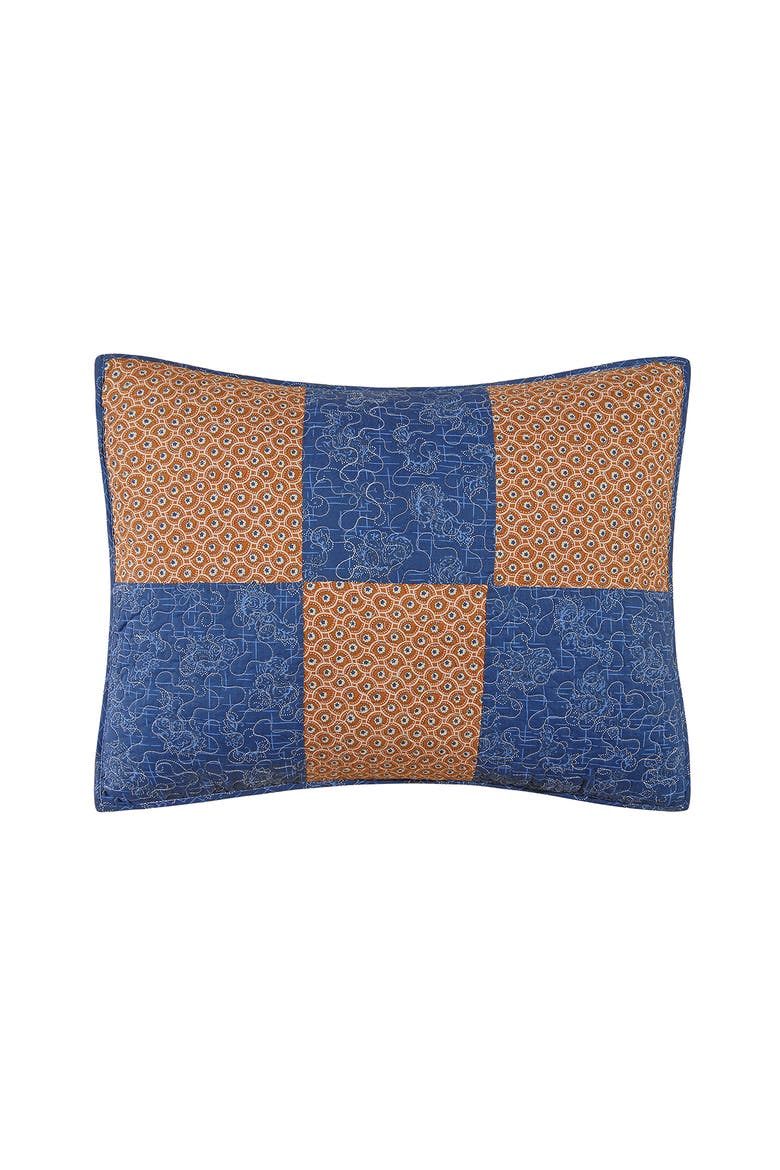 20" x 26" Bridget Cotton Standard Sham - Machine Washable, Main, color, Blue