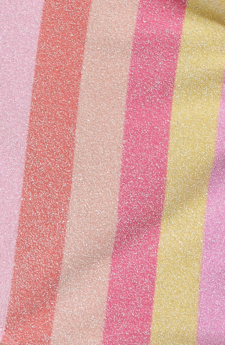 Shade Critters Kids' Metallic Stripe One-Shoulder One-Piece Swimsuit, Alternate, color, 