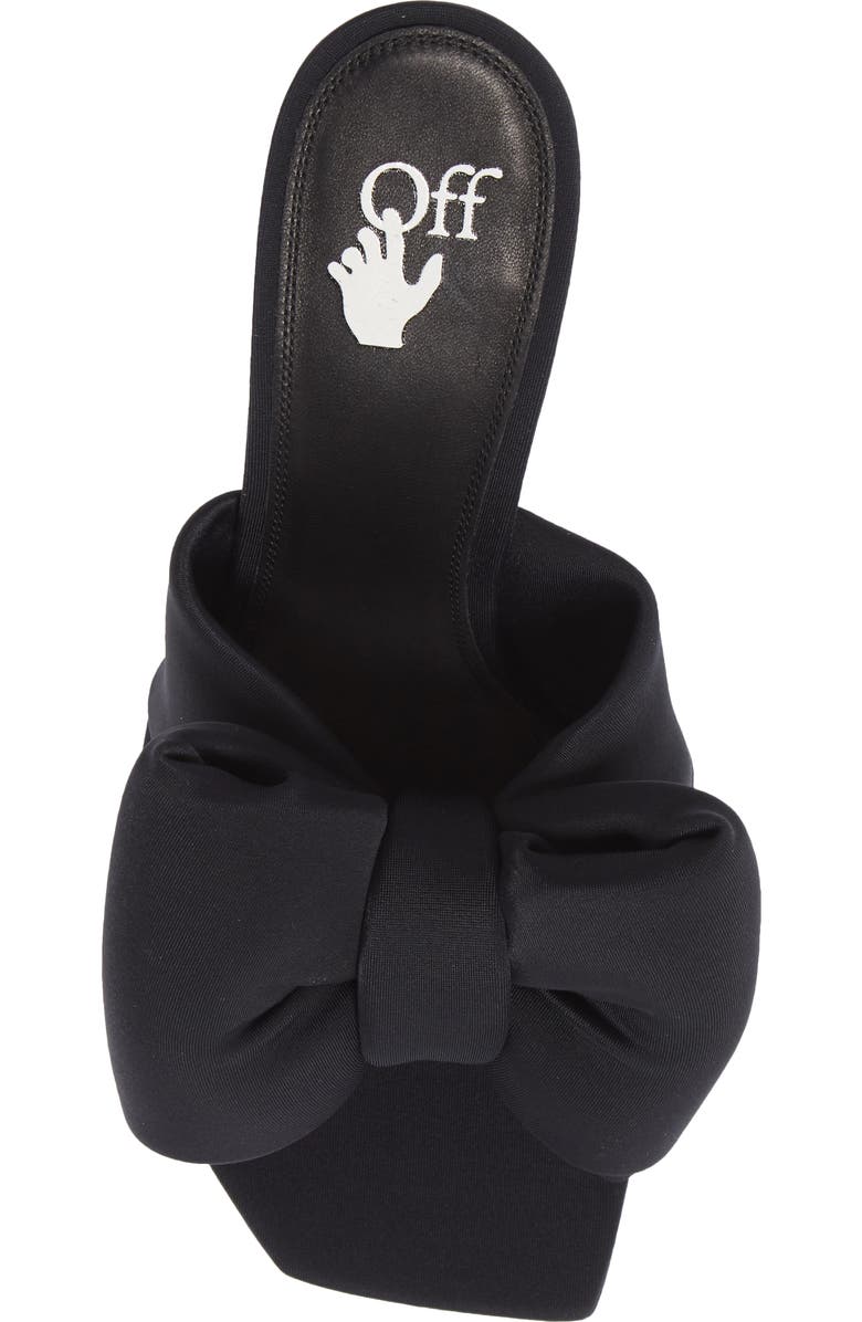 Off-White Allen Heel Bow Top Sandal, Alternate, color,