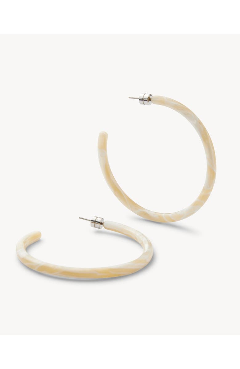 MACHETE Large Hoops, Alternate, color, Ivory