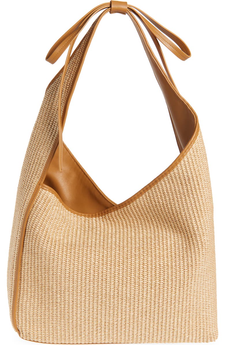 Reformation Medium Vittoria Woven Tote, Alternate, color, Natural Raffia