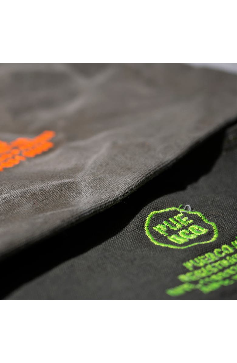 PUEBCO Vintage Tent Fabric Pouch, Alternate, color, Neon Green