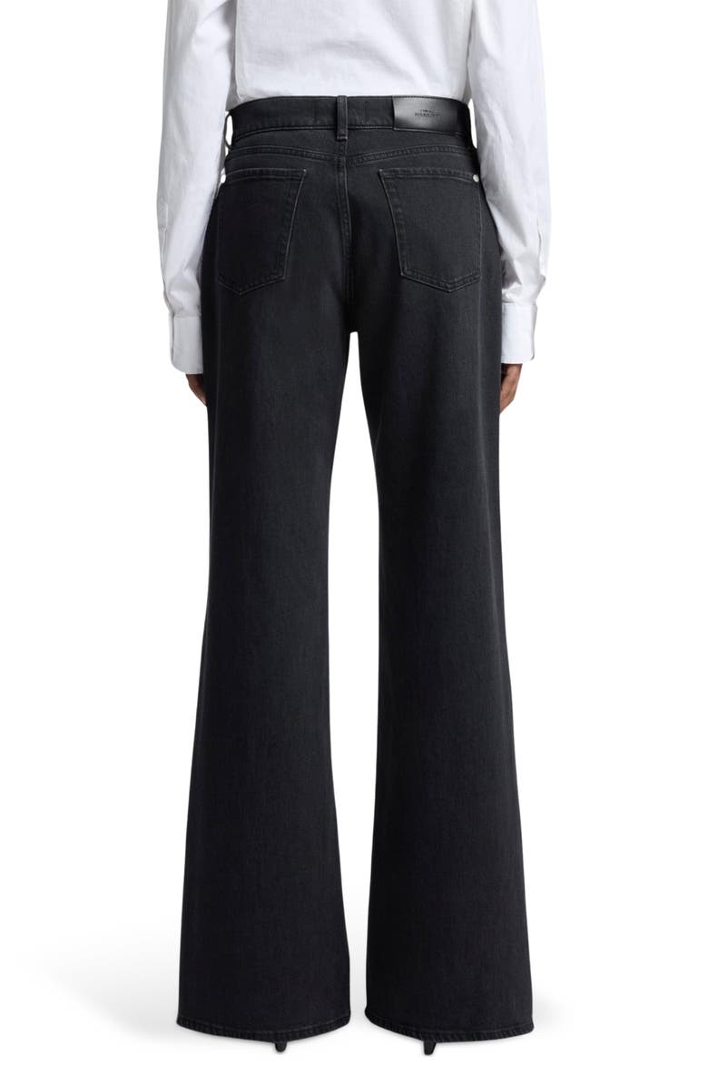 7 For All Mankind Lotta Seamed Patch Pocket Wide Leg Jeans, Alternate, color, Thunder Storm