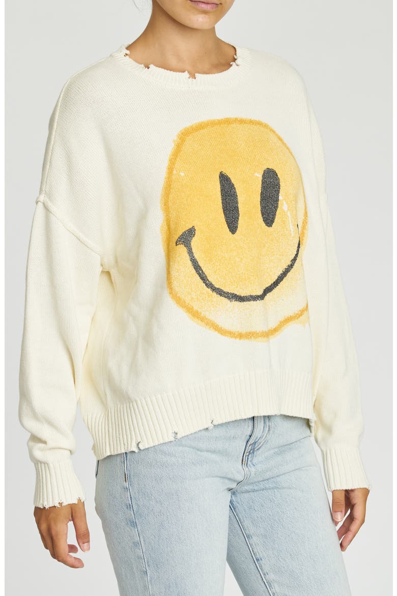 Eva Smiley Face Sweater, Alternate, color, SMILEY FACE