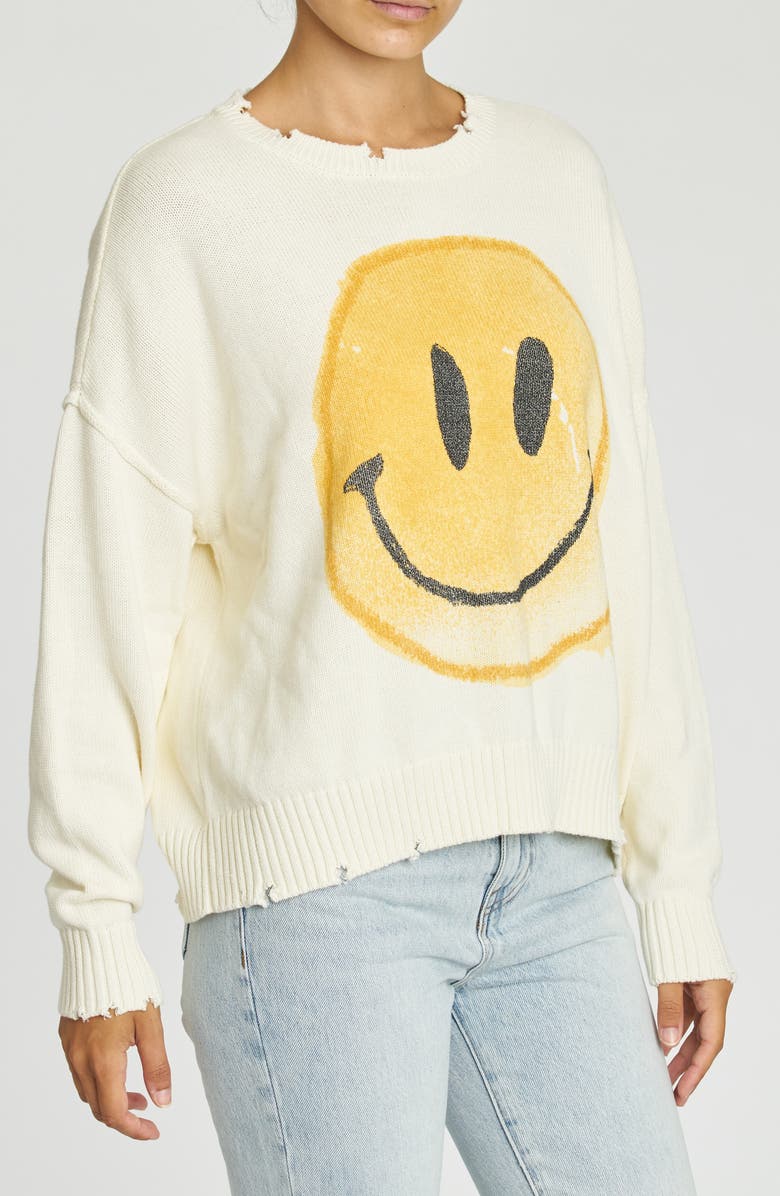 Pistola Eva Smiley Face Sweater, Alternate, color,
