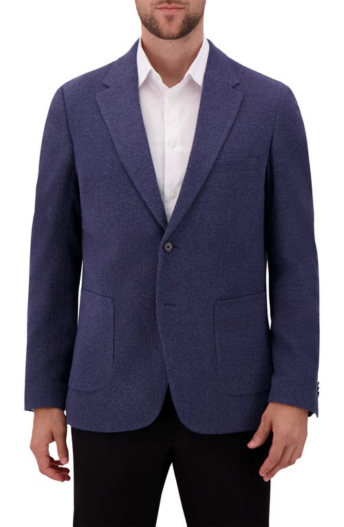 Victor Emmanuel Modern Fit Textured Knit Cotton Blend Sport Coat In Blue