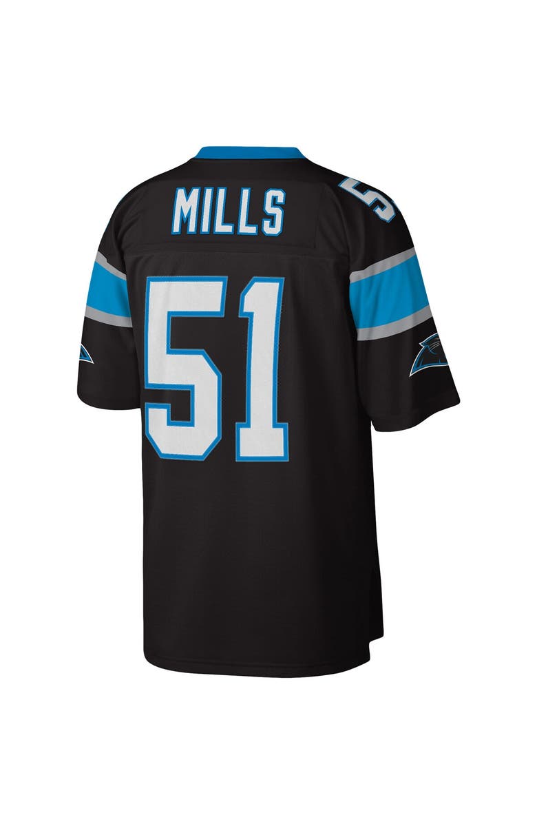 Mitchell & Ness Men's Mitchell & Ness Sam Mills Black Carolina Panthers Legacy Replica Jersey, Alternate, color, Black