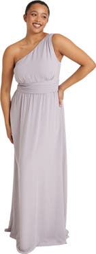 Six Stories One Shoulder Chiffon Bridesmaid Dress