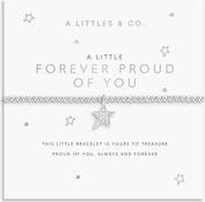 A Littles & Co A Little 'Forever Proud Of You' Bracelet In Silver Plating