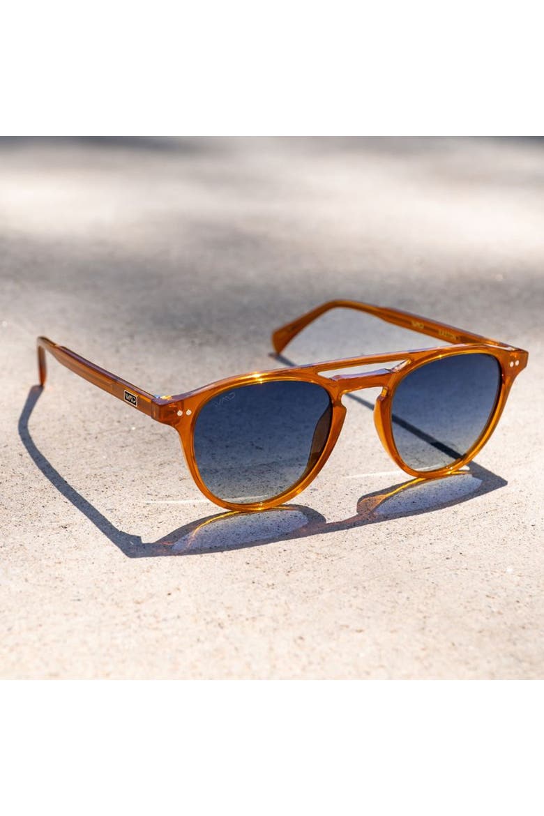 Easton - 49mm Round Aviator Polarized Sunglasses, Alternate, color, Desert Orange