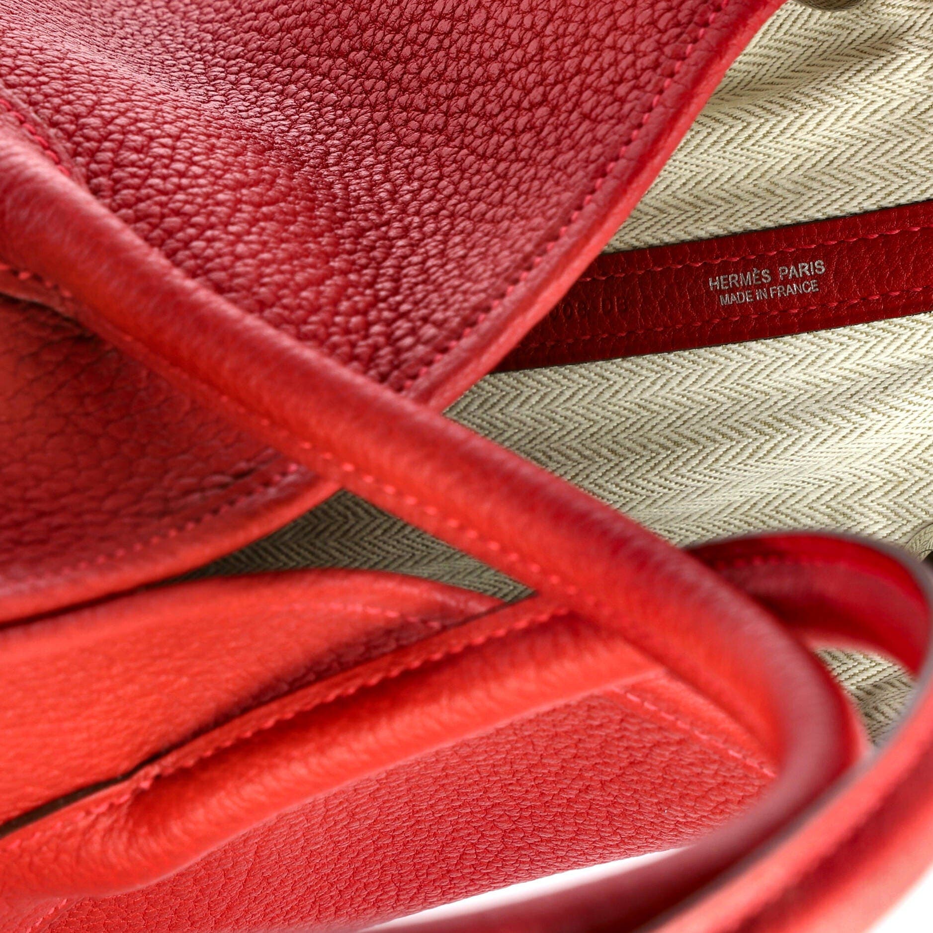 Pre-Owned Hermes Garden Party Tote Leather 36, Alternate, color, Rouge De Coeur