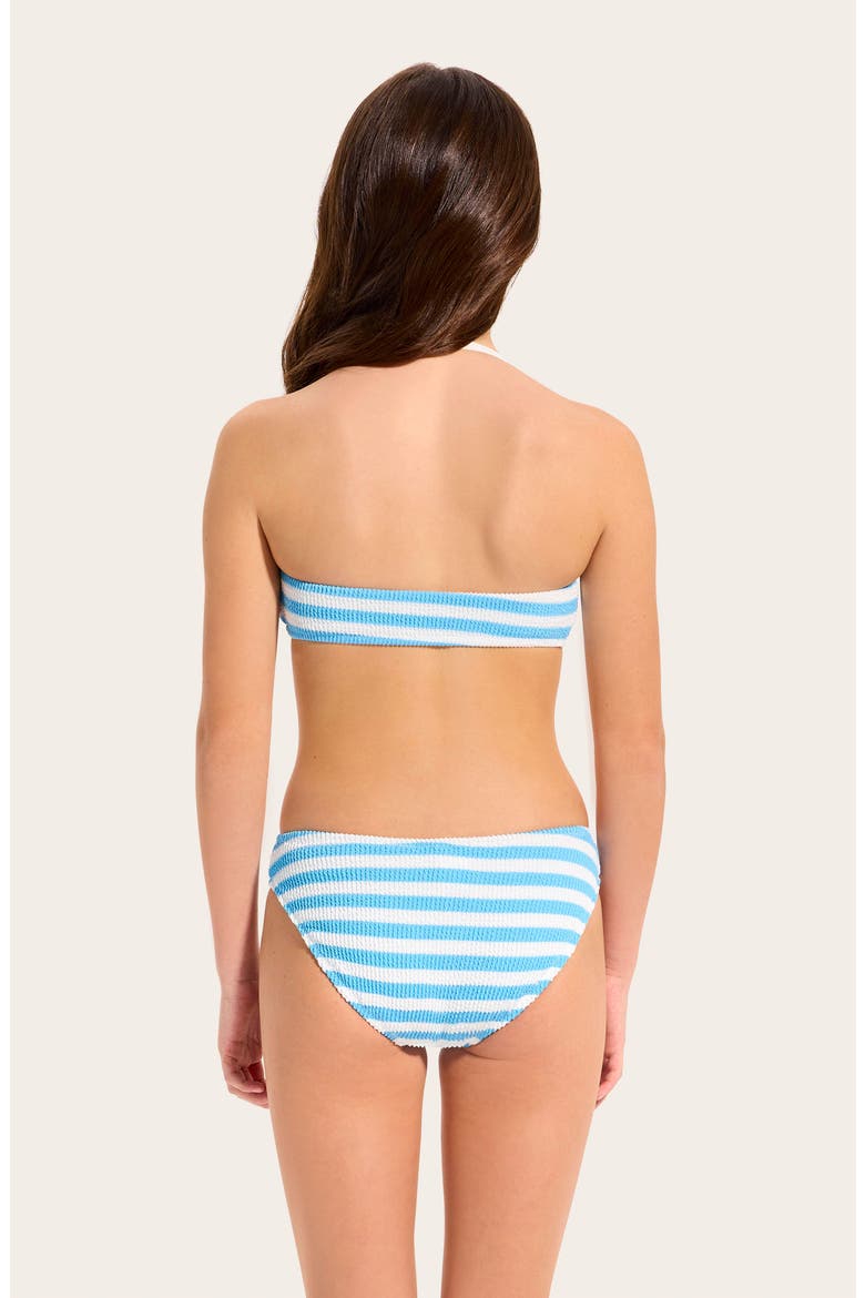 Kids' Textured Stripe Two-Piece Swimsuit, Alternate, color, POWDER BLUE