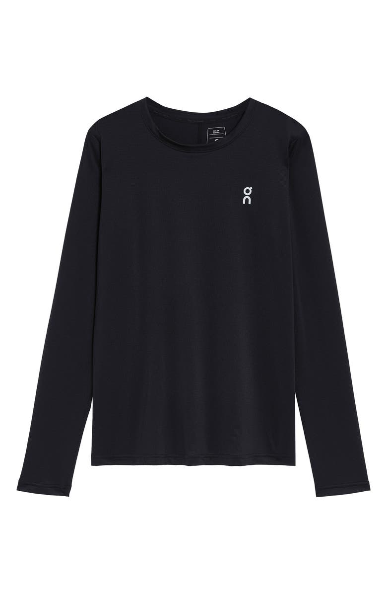 On Core Long Sleeve Running T-Shirt, Alternate, color, Black