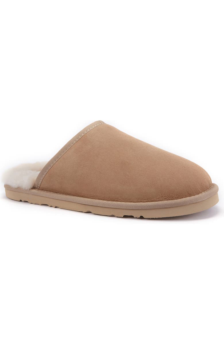 Australia Luxe Collective Mool Genuine Shearling Lined Slipper, Main, color, Sand