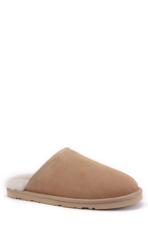 Mool Genuine Shearling Lined Slipper (Men)