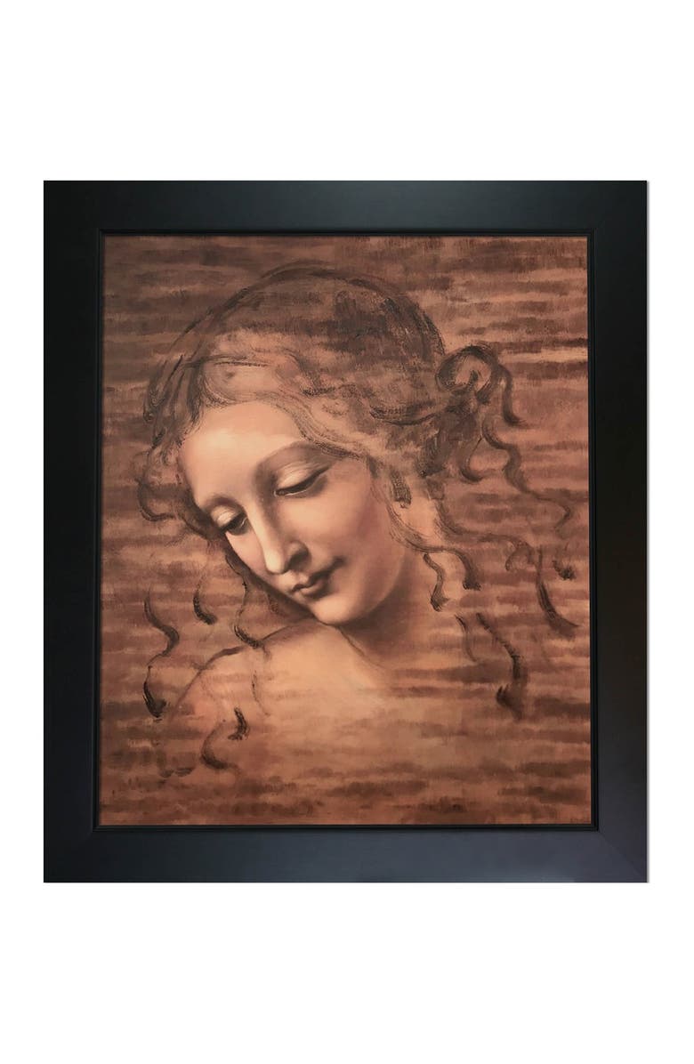 OVERSTOCK ART Female Head (La Scapigliata) Framed Oil Reproduction of Original Painting by Leonardo Da Vinci - 24.75"x28.75", Alternate, color,