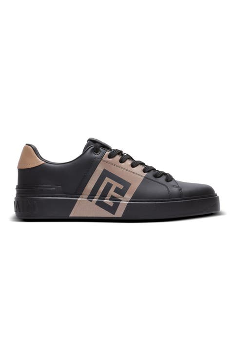 B-Court trainers in calfskin