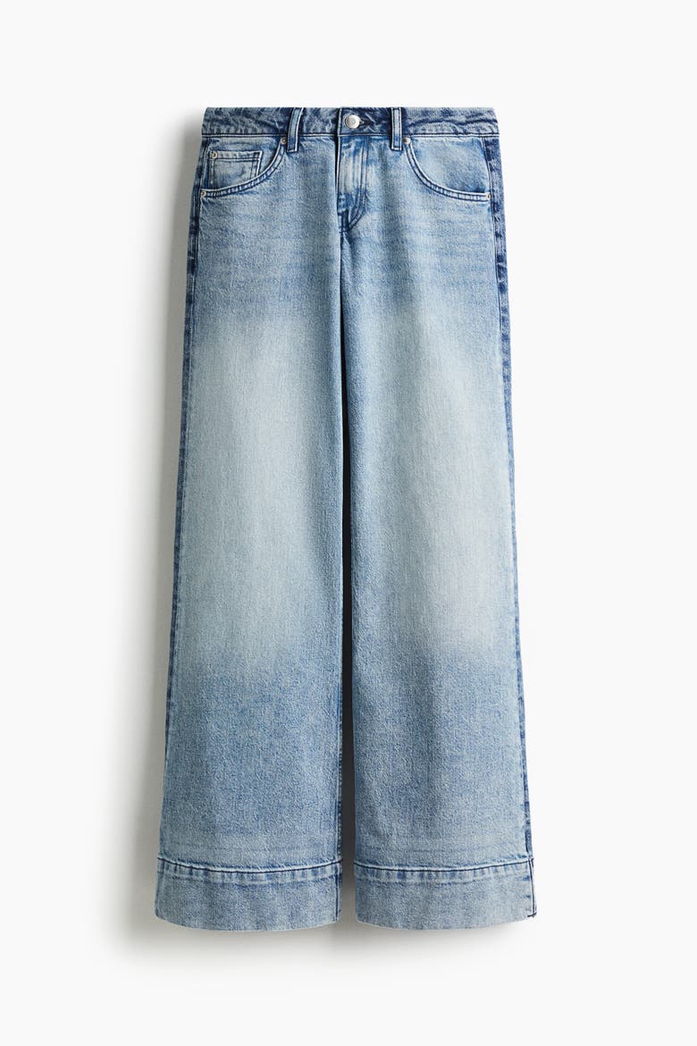 Flared Regular Jeans, Alternate, color, Light denim blue
