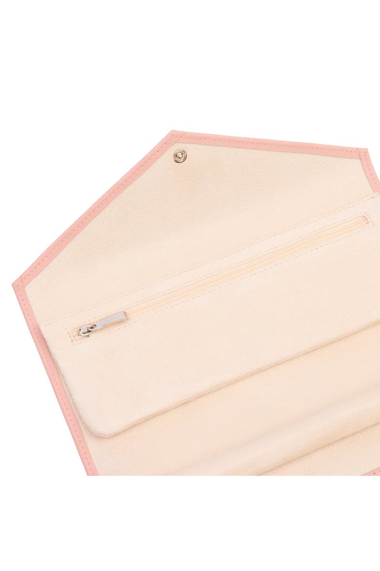 Victoria Jewelry Roll, Alternate, color, Rose