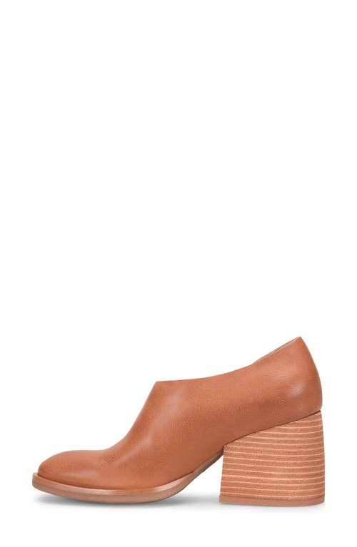 Korks Kayla Block Heel Asymmetric Pump In Tan
