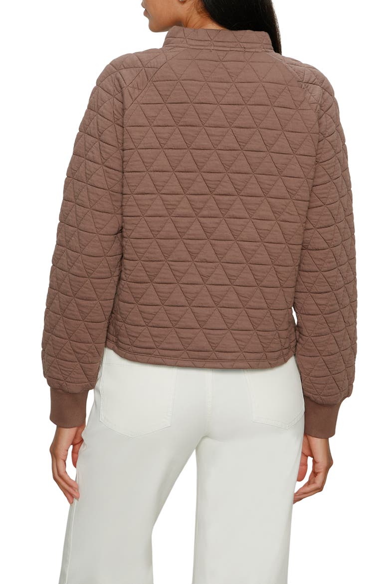 Quilted Sweatshirt, Alternate, color, MOREL BROWN