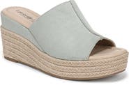 LifeStride Haute Espadrille Platform Wedge Slide Sandal
