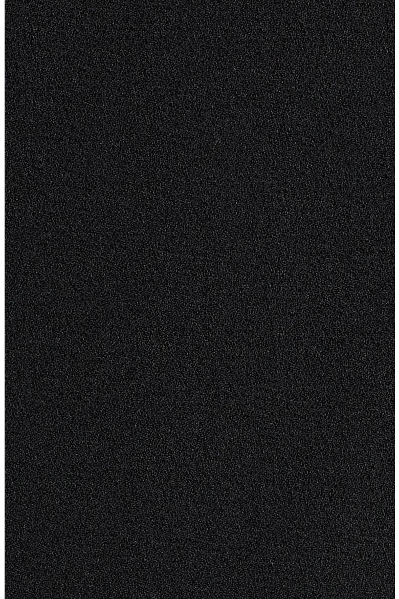 Velvet Bow Stretch Crepe Dress, Alternate, color, BLACK