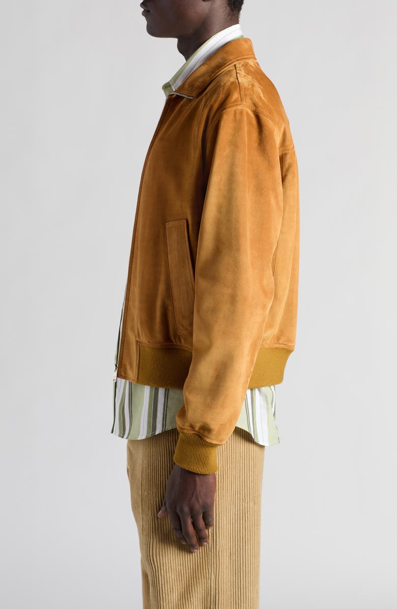 Bottega Veneta Suede Jacket, Alternate, color, 7004 Peanut Butter