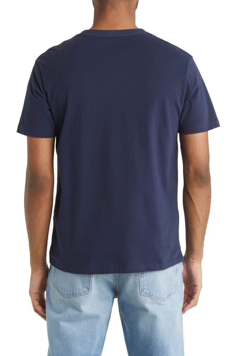 AllSaints Brace Tonic Slim Fit Cotton T-Shirt, Alternate, color, Mercury Blue