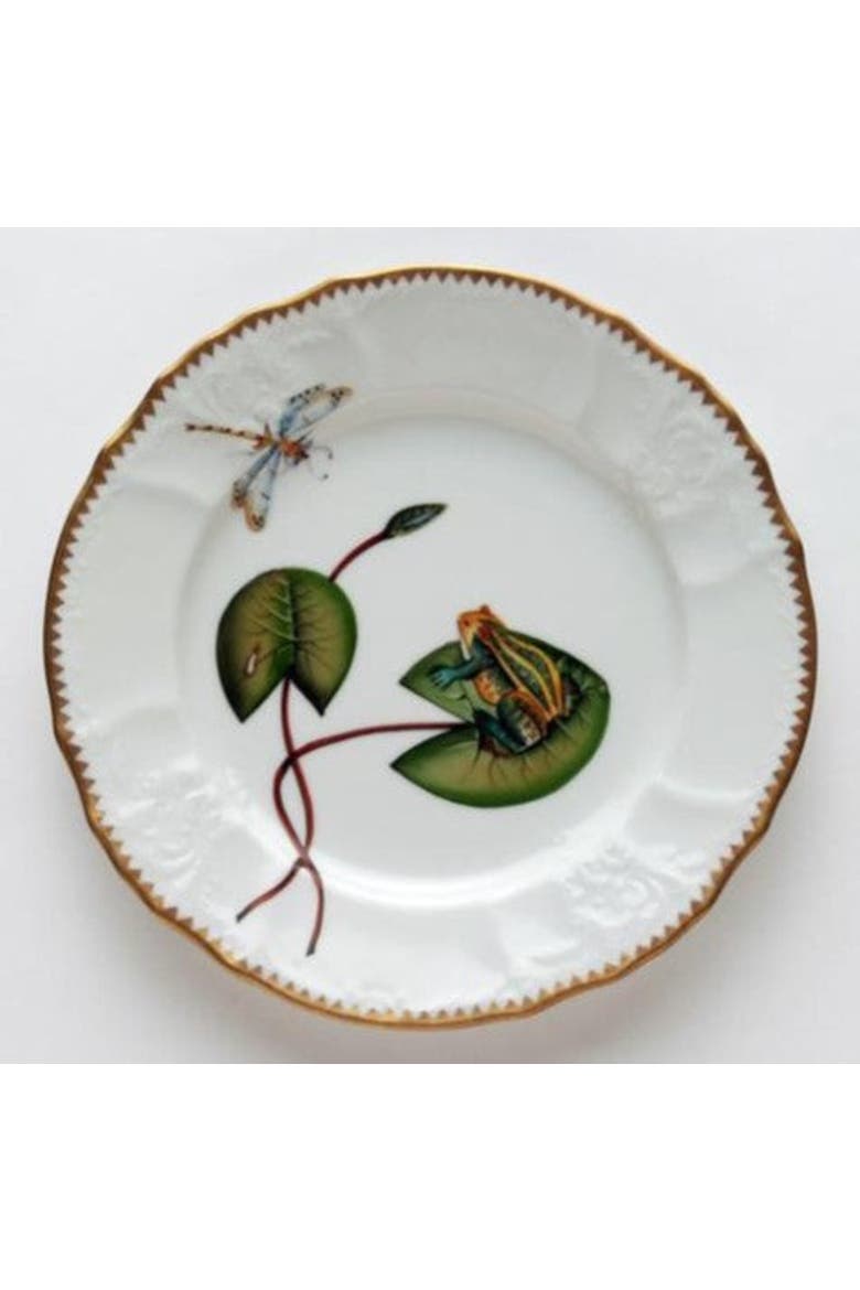 Frog On Lily Pad Salad Plate, Main, color, MULTI