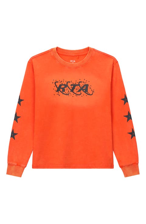 Kids' Hollis Long Sleeve Cotton Graphic T-Shirt (Little Kid & Big Kid)