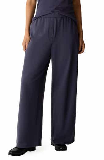 High Waist Stretch Organic Wide Leg Pants