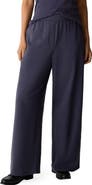 Eileen Fisher High Waist Stretch Organic Wide Leg Pants