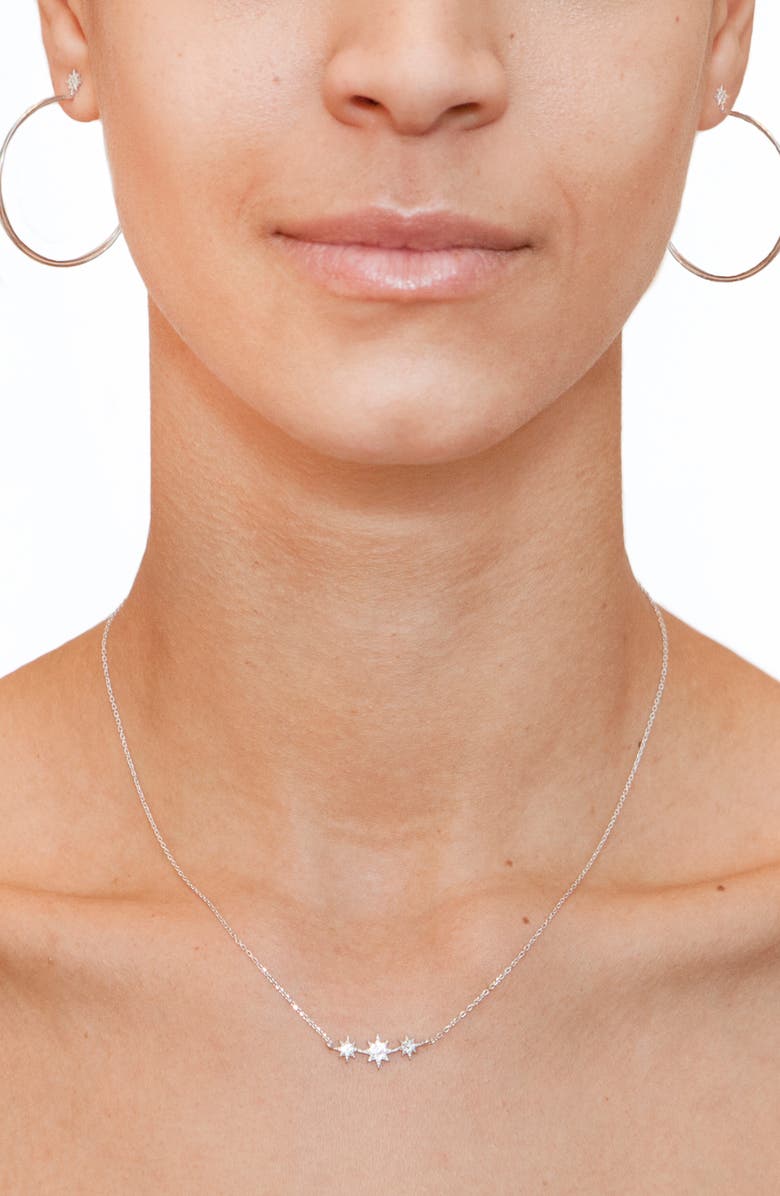 Anzie North Star Micro Starburst Necklace, Alternate, color, 