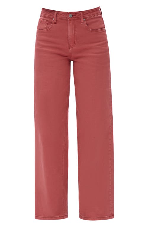 Bayeas Flora High Rise Straight Jeans In Pink