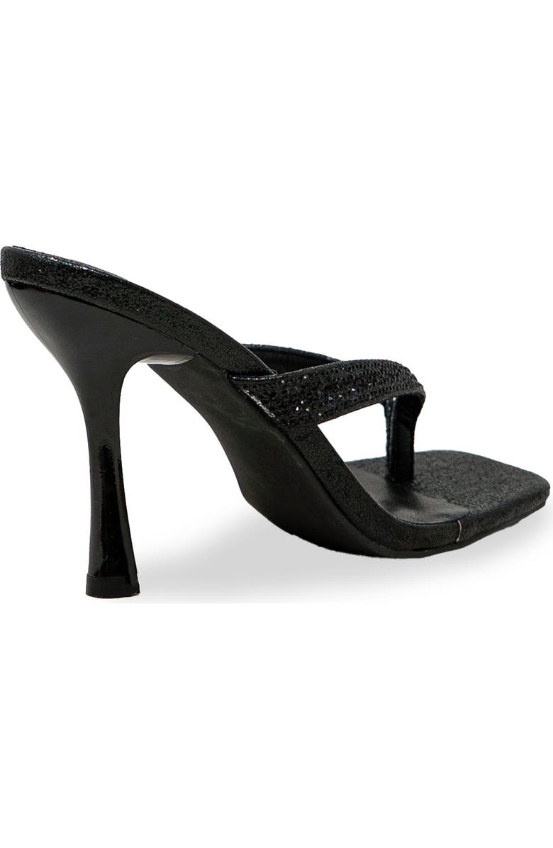 CHASE AND CHLOE Vixxy Embellished Toe Post Sandal, Alternate, color, Black