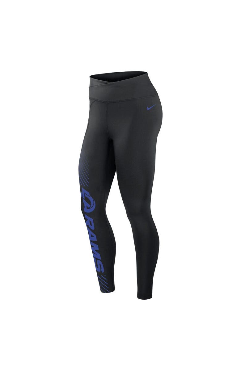 Nike Women's Nike Black Los Angeles Rams Yard Line Crossover Leggings, Alternate, color, 