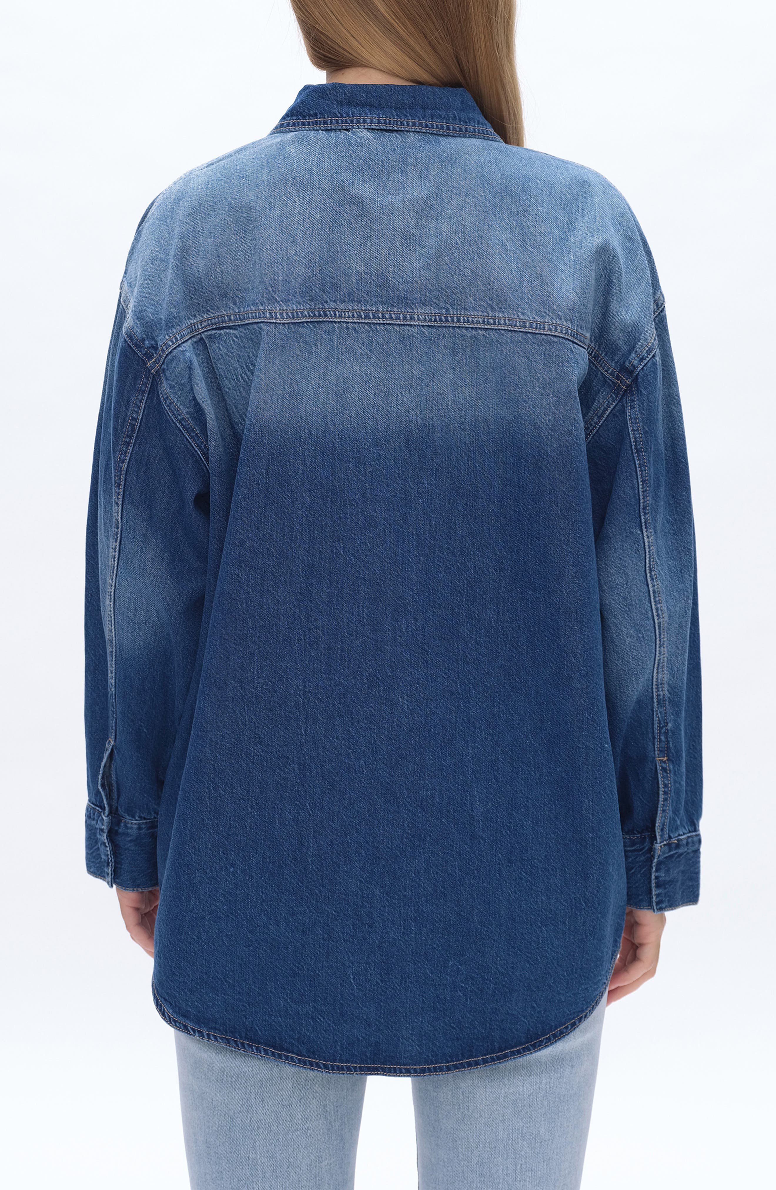 Oversize Denim Shirt Jacket - image 4