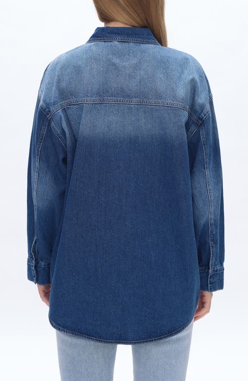 Bayeas Oversize Denim Shirt Jacket In Blue