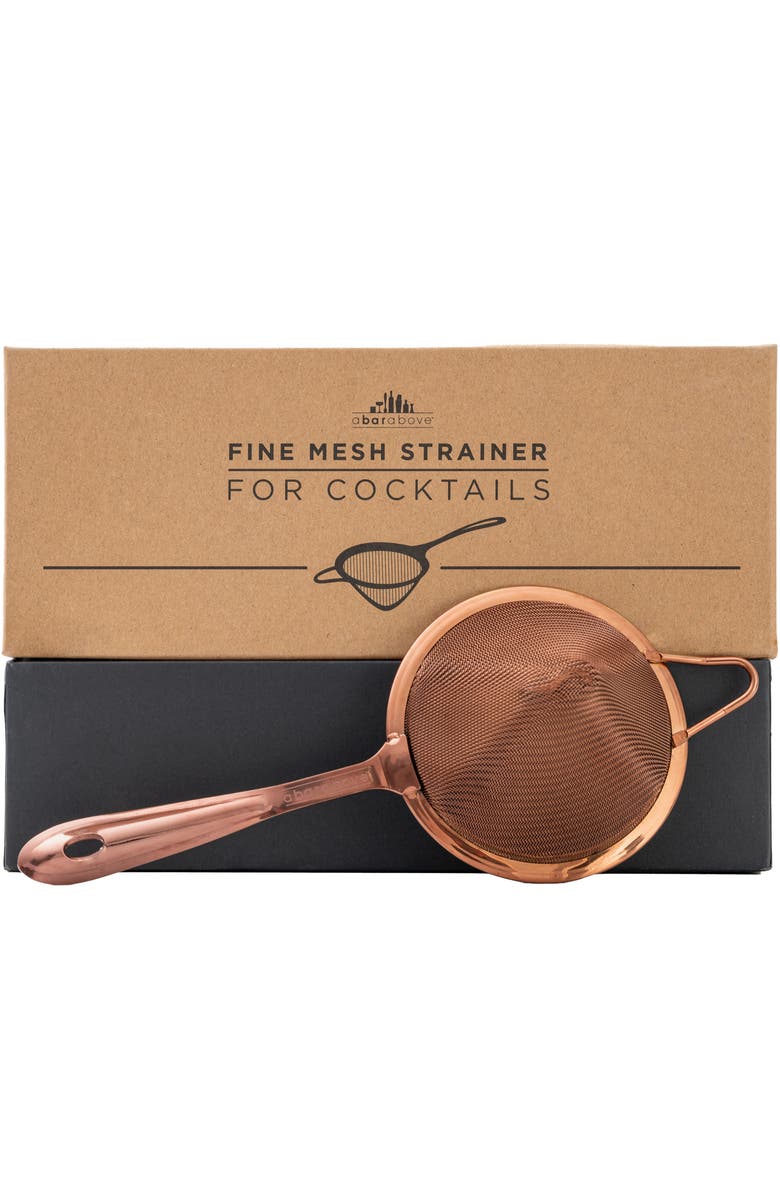 A Bar Above Antique Copper Fine Mesh Strainer, Main, color, Antique Copper