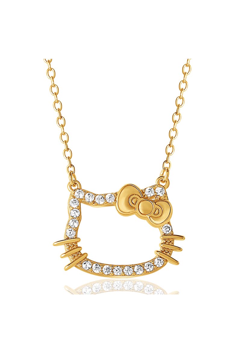 Necklace for Women Official License, Cubic Zirconia Pendant, Main, color, Metallic Gold