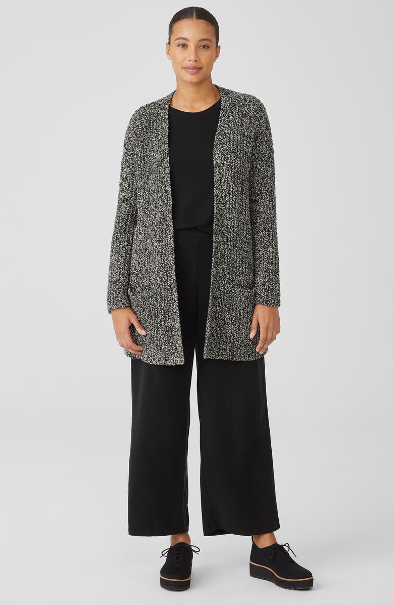Eileen Fisher Long Pocket Organic Cotton Cardigan, Alternate, color, 