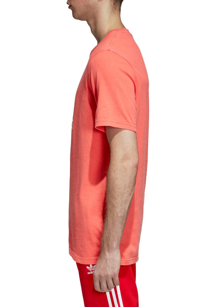 Trefoil Graphic T-Shirt, Alternate, color, BRIGHT RED