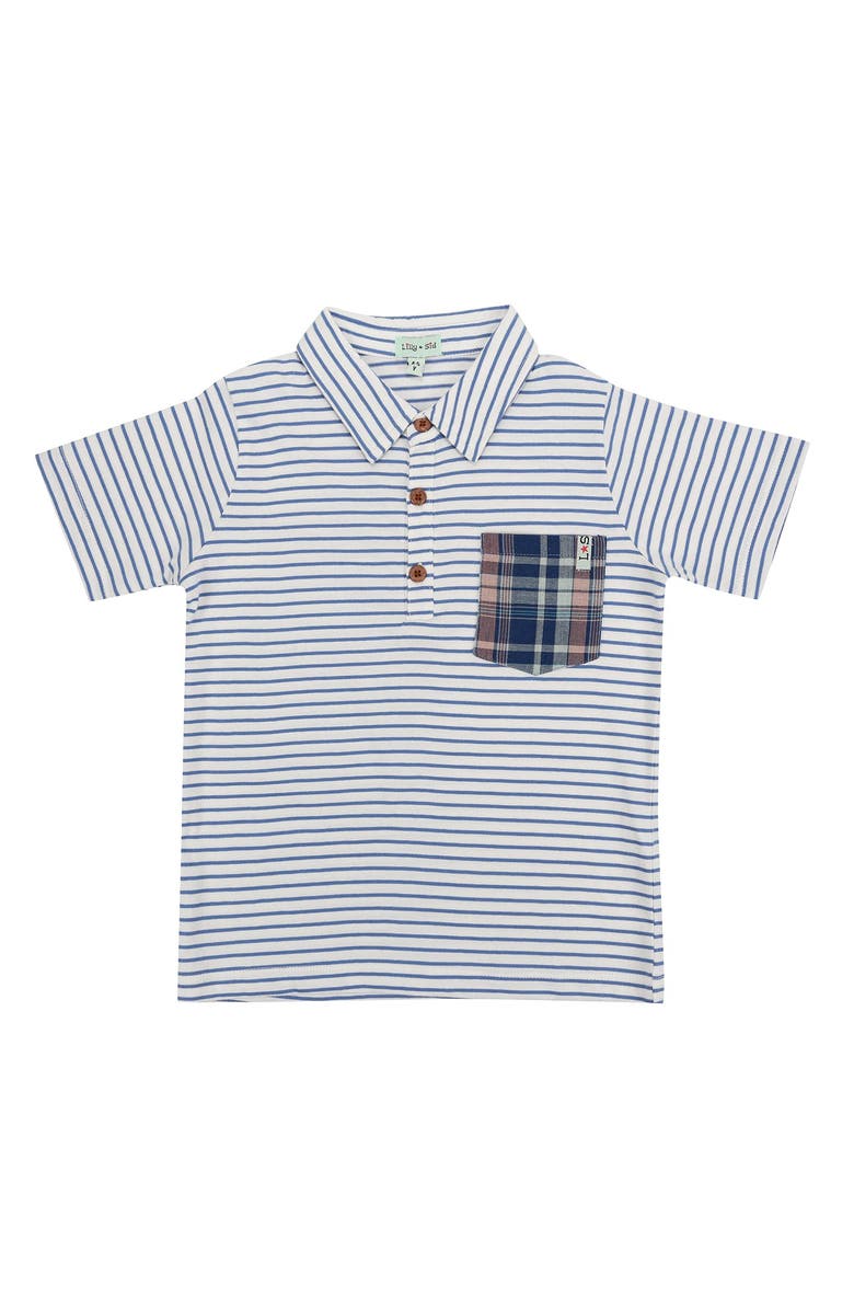 Lilly + Sid Organic Cotton Stripe Print T-Shirt, Main, color, Multi