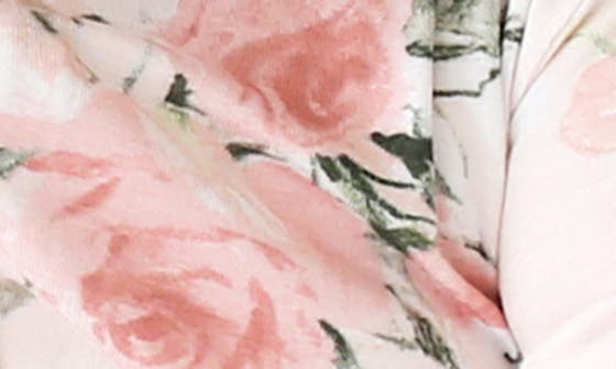 Детские Posh Peanut Vintage Pink Rose Ruffle Fitted Footie Pajamas — фото 6