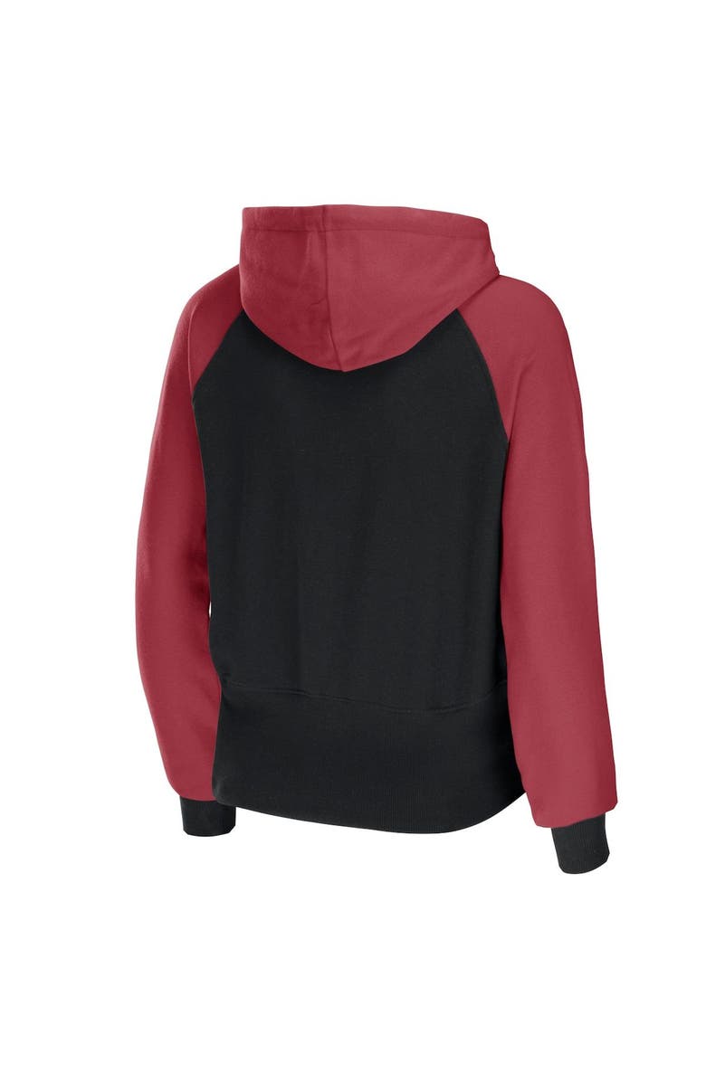WEAR by Erin Andrews Women's WEAR by Erin Andrews Black Arizona Cardinals Colorblock Lightweight Full-Zip Hoodie, Alternate, color,